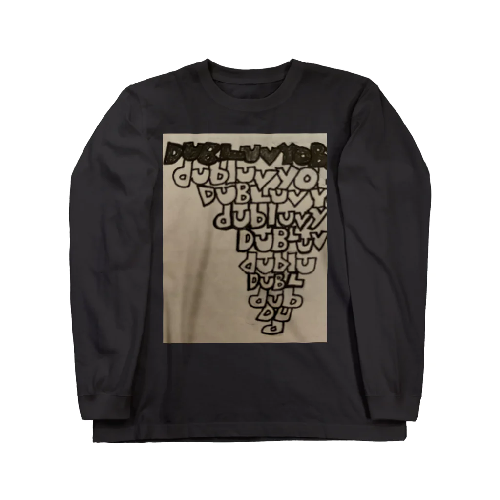 dubluvyobsダブラヴヨブス のdubluvyobs Upside Down Triangle Long Sleeve T-Shirt