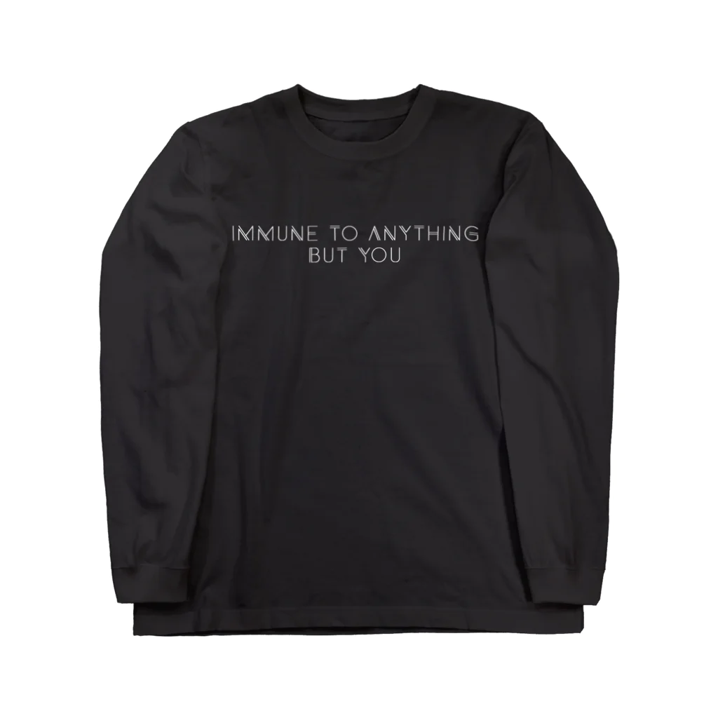 mincora.のIMMUNE TO ANYTHING BUT YOU - white ver.- Long Sleeve T-Shirt