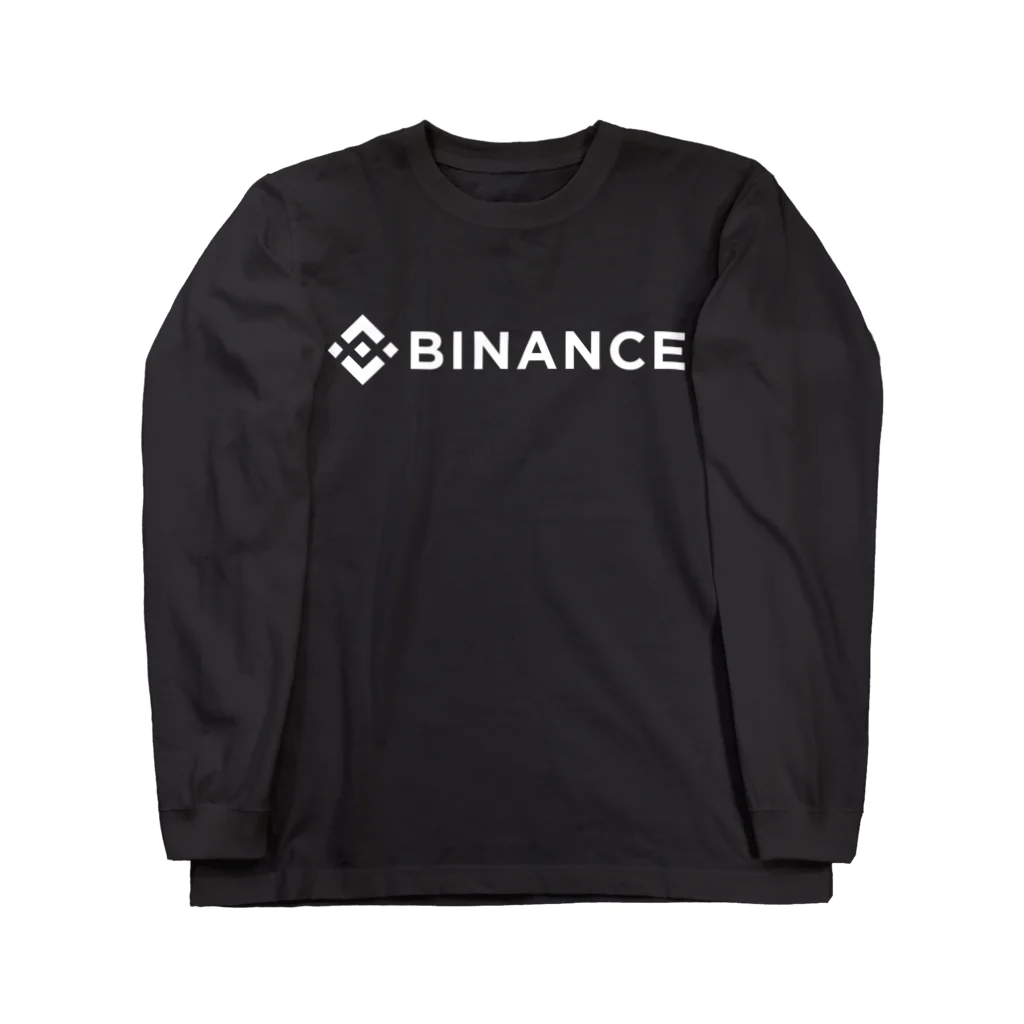 FUNNY JOKESのBINANCE-バイナンス- 白ロゴ ロングスリーブTシャツ