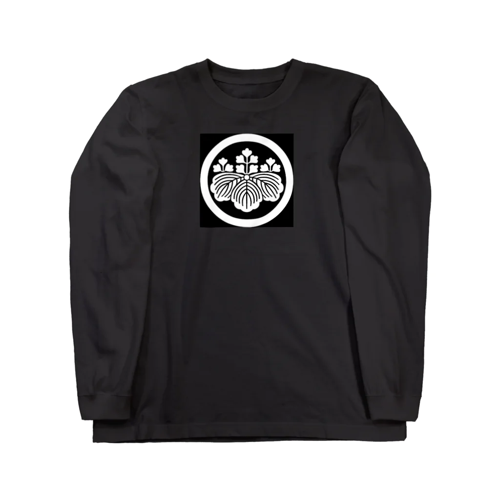 kazuoishikawaの丸に五三桐 Long Sleeve T-Shirt