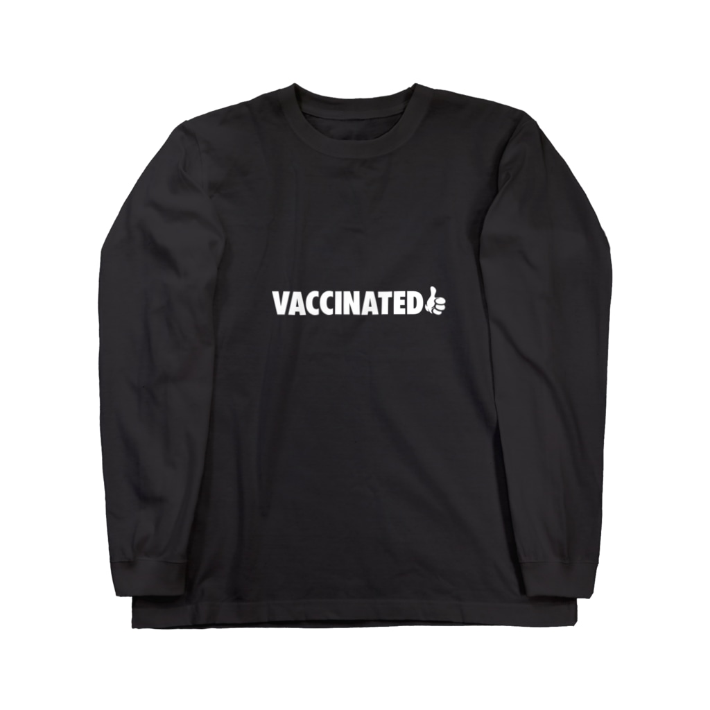 SCC DESIGN WORKSのVACCINATED2 wht(ワクチン接種済) Long Sleeve T-Shirt