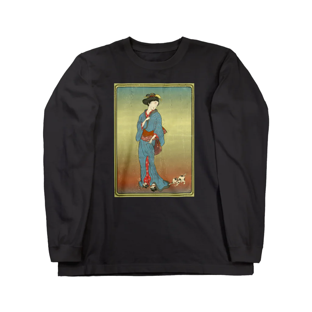 nidan-illustrationの"美人画" 1-#1 Long Sleeve T-Shirt