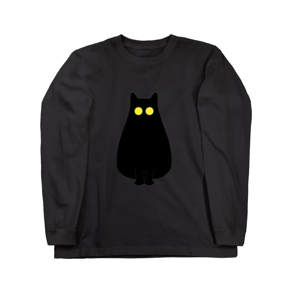 8wariのMidnight cat Long Sleeve T-Shirt