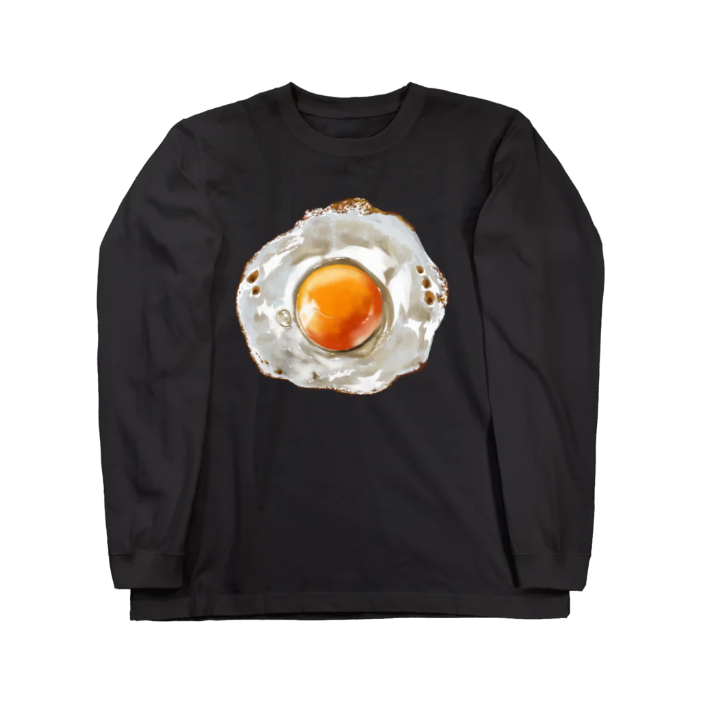 月が輝くこんな夜にの目玉焼き Long Sleeve T-Shirt