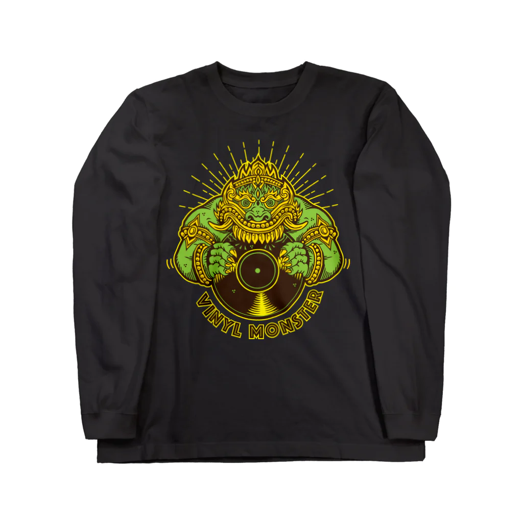 420 MUSIC FACTORYのVINYL MONSTER（ヴァイナル　モンスター）レコード怪獣 Long Sleeve T-Shirt