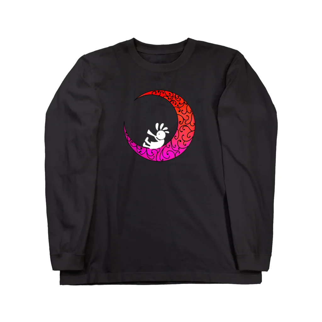 Sugar Oilの月夜に想いを ココペリ白ver Long Sleeve T-Shirt