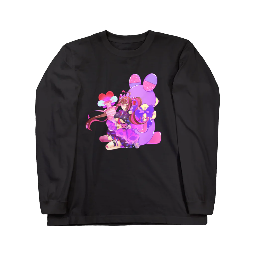 Rimε・●・зstoreのやみかわぷりんちゃん Long Sleeve T-Shirt