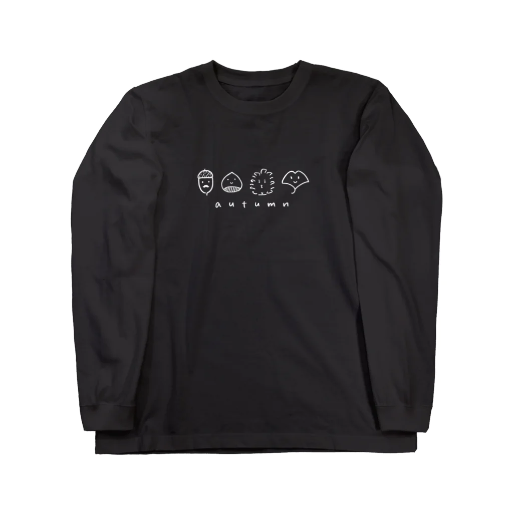 Andiamoの秋の実ブラザーズ（白） Long Sleeve T-Shirt