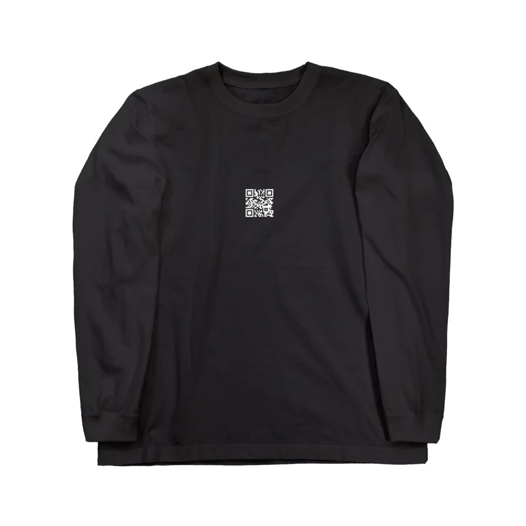 umameshiの( 白 ) 無効なコード / invalid QR Long Sleeve T-Shirt