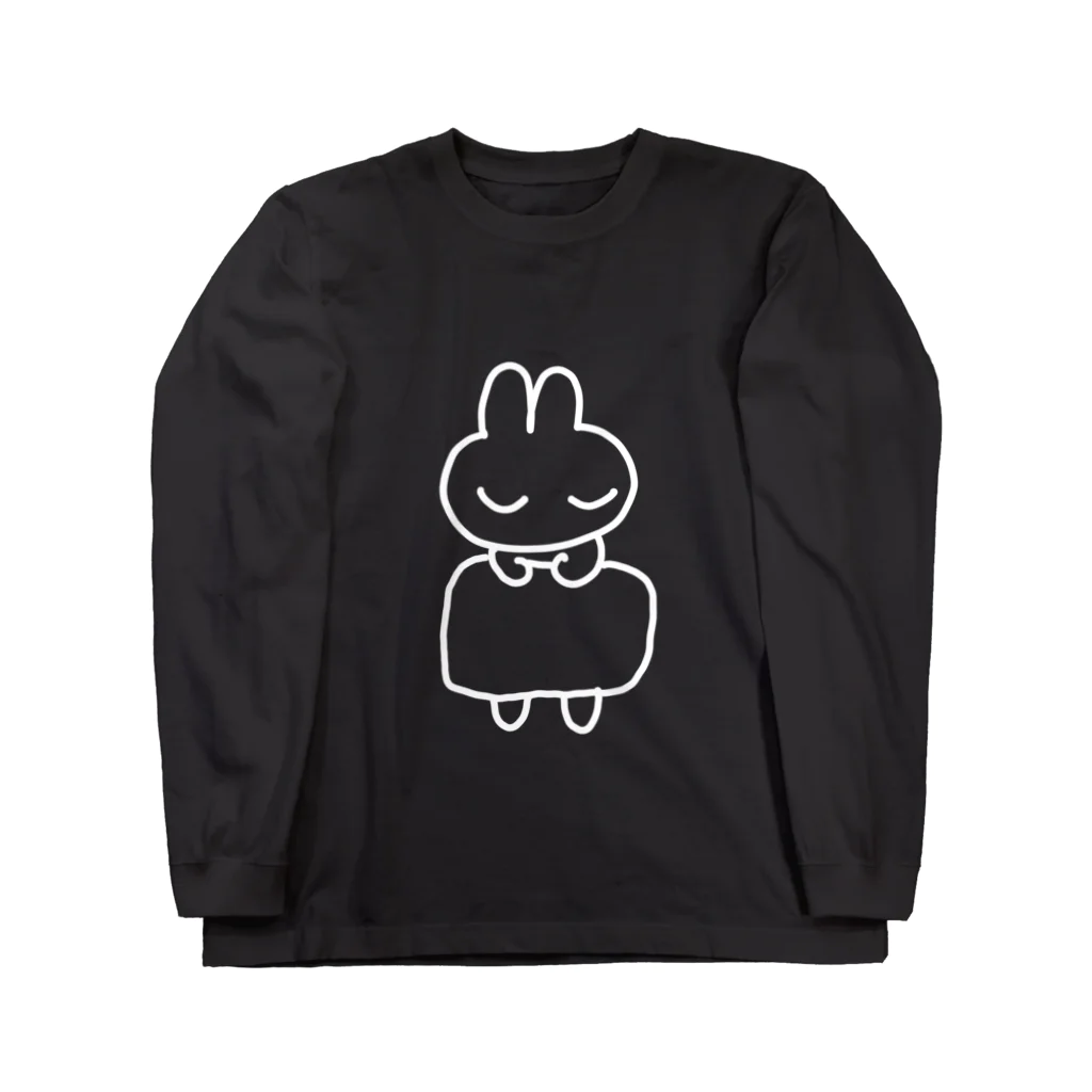 森かな子屋さんのねむるうさちゃん Long Sleeve T-Shirt