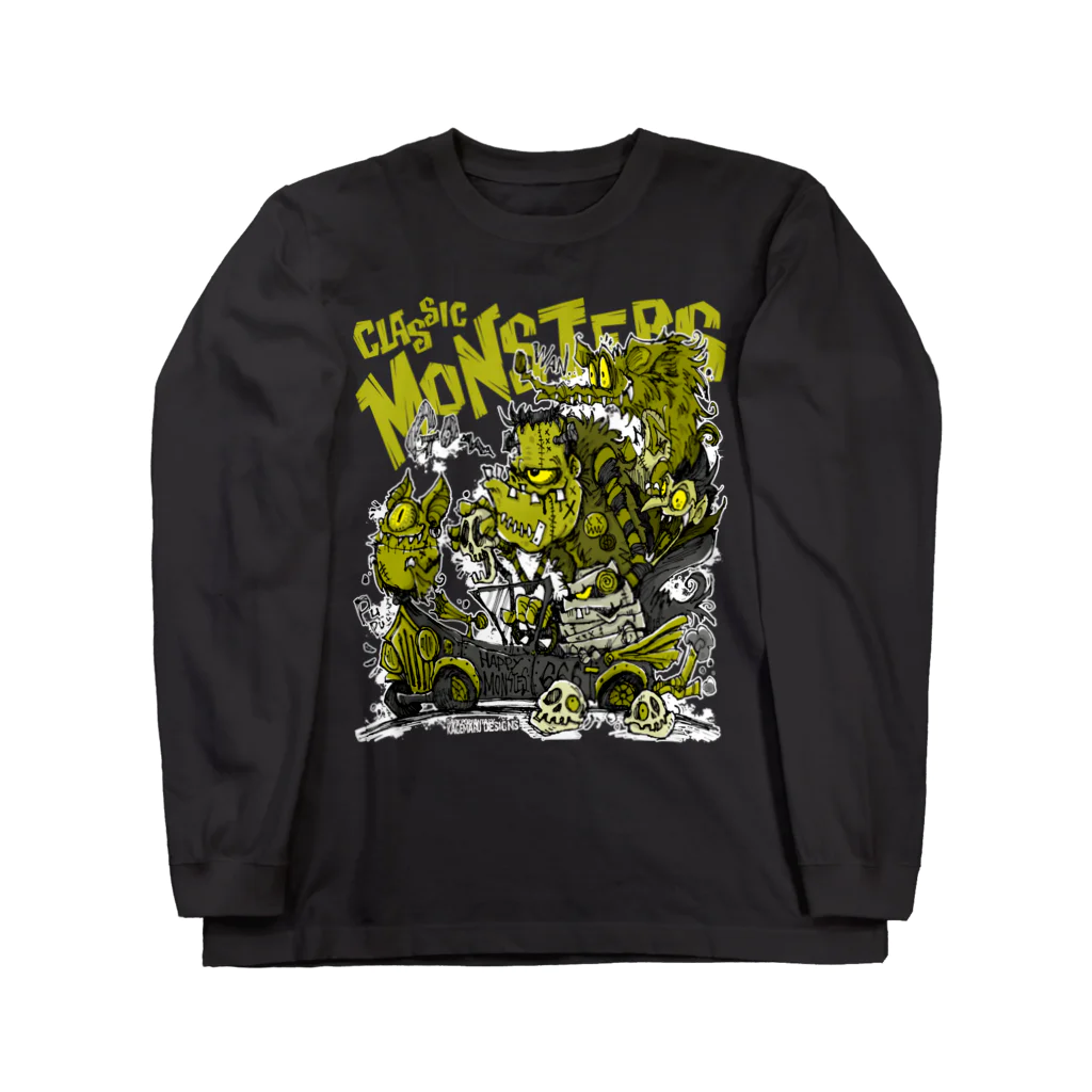 KAGEMARU ARTのクラシックモンスターズ Long Sleeve T-Shirt