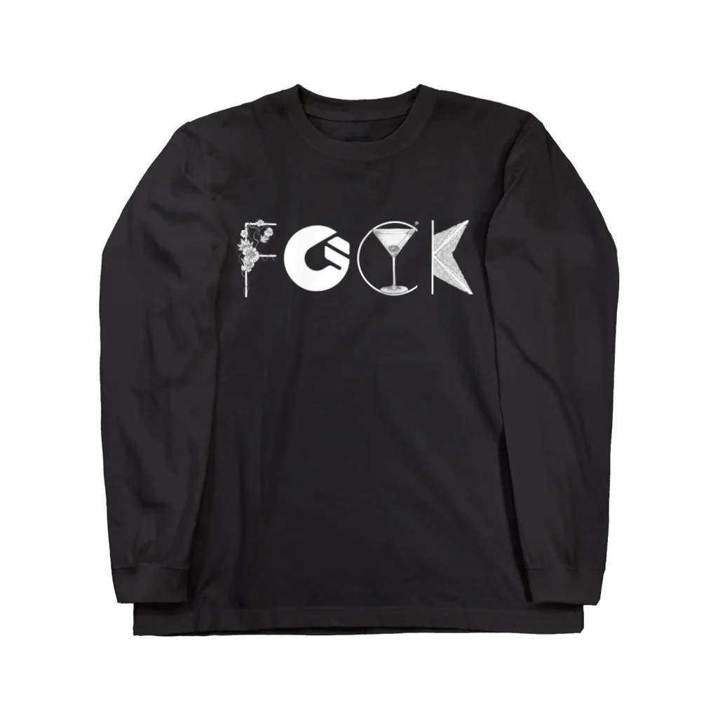 GOODWEATHERのf"G"CK 白ロゴシリーズ Long Sleeve T-Shirt