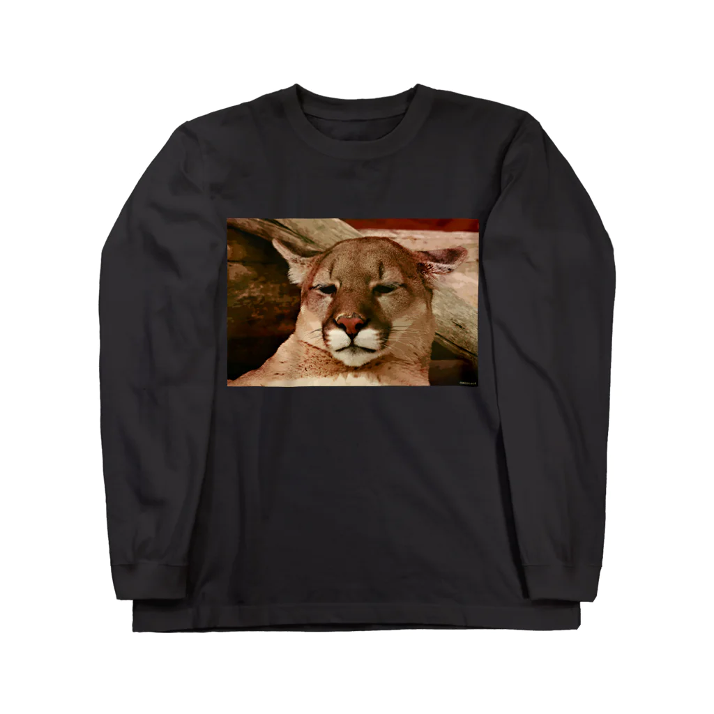 necocacaの猫科０８ ロングスリーブTシャツ