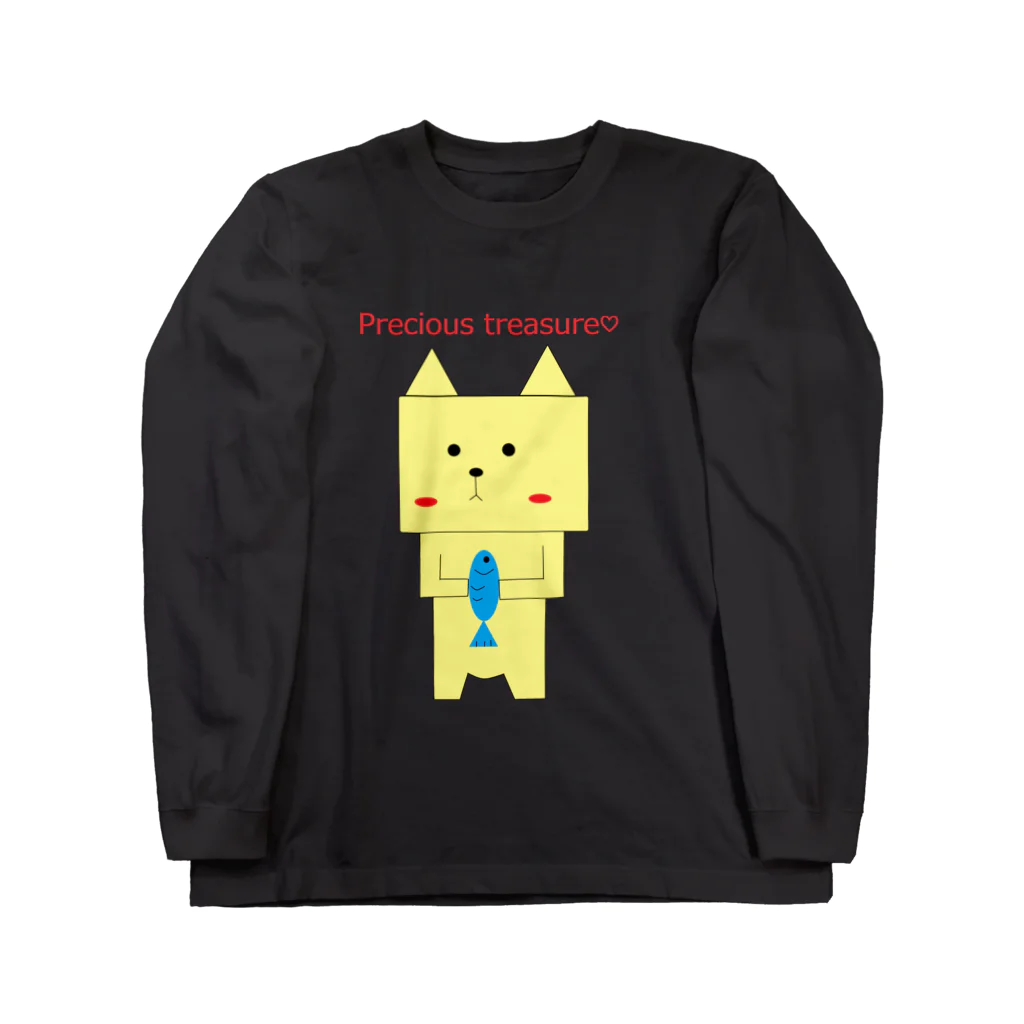 みゃーこでパープルのPrecious treasure ロングスリーブTシャツ