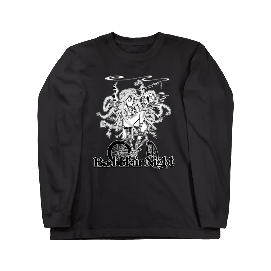 nidan-illustrationの“Bad Hair Night” Long Sleeve T-Shirt