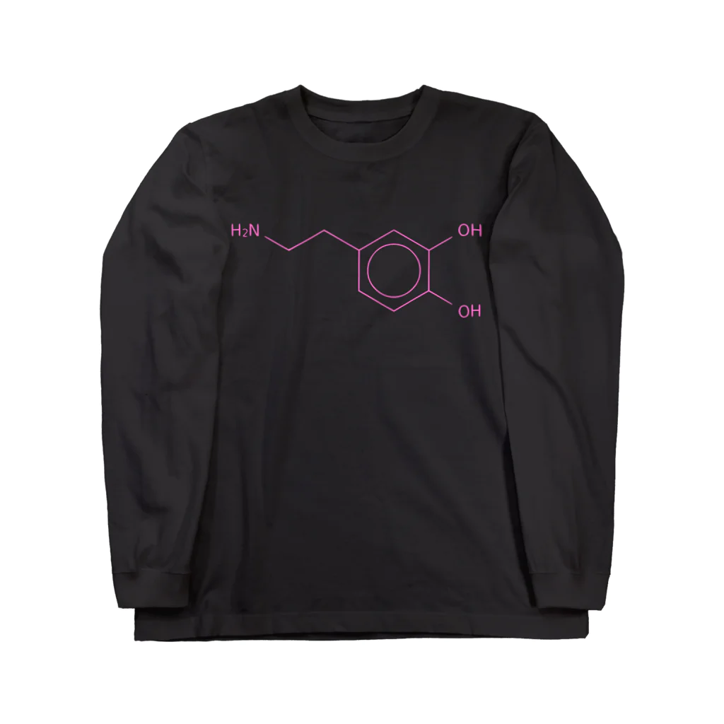 分子構造のドーパミンの分子構造 Long Sleeve T-Shirt