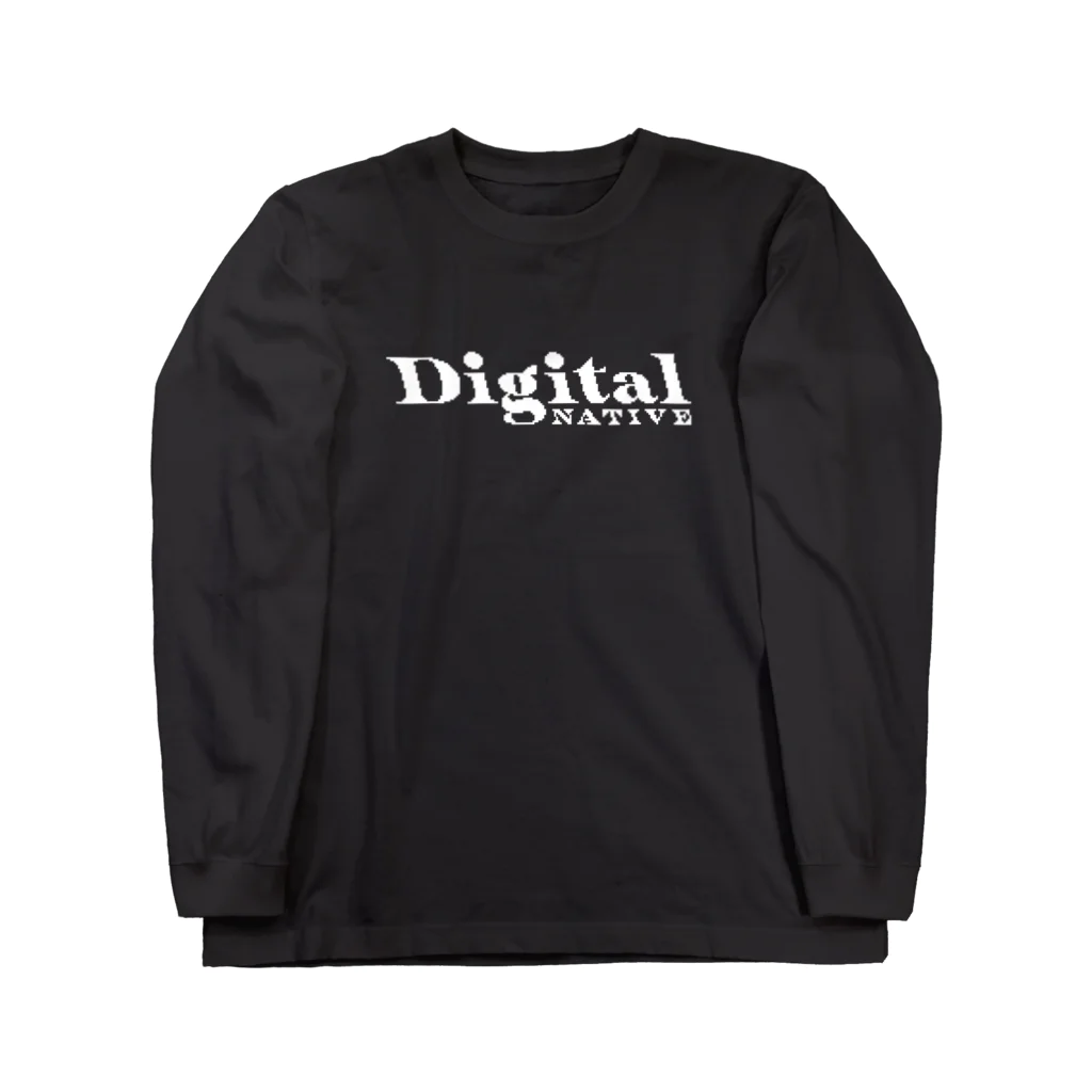 WolphTypeのビットマップデジタルネイティブ ホワイト » Narukami Long Sleeve T-Shirt