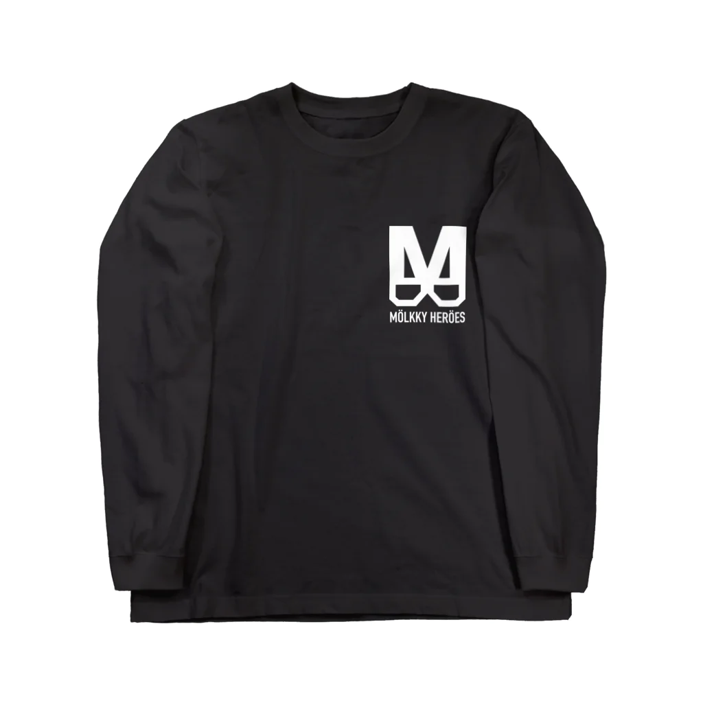 MÖLKKY HERÖES official shopのMölkkyHeroes LOGOWH + MH シリーズ ロングスリーブTシャツ