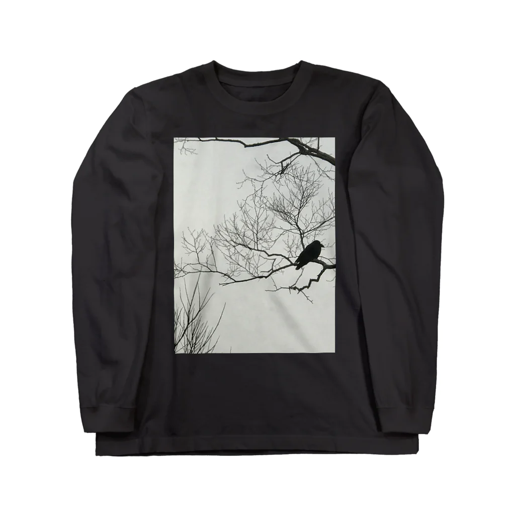 空屋　sorayakusakaの202012300958002　寒烏 Long Sleeve T-Shirt