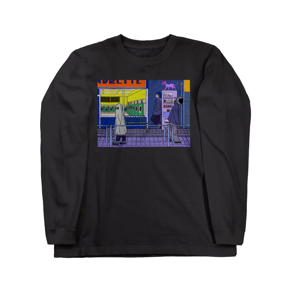 黒メガネのアトリエ(KuromeganesAtlier)の『ポップ･シティ』 Long Sleeve T-Shirt