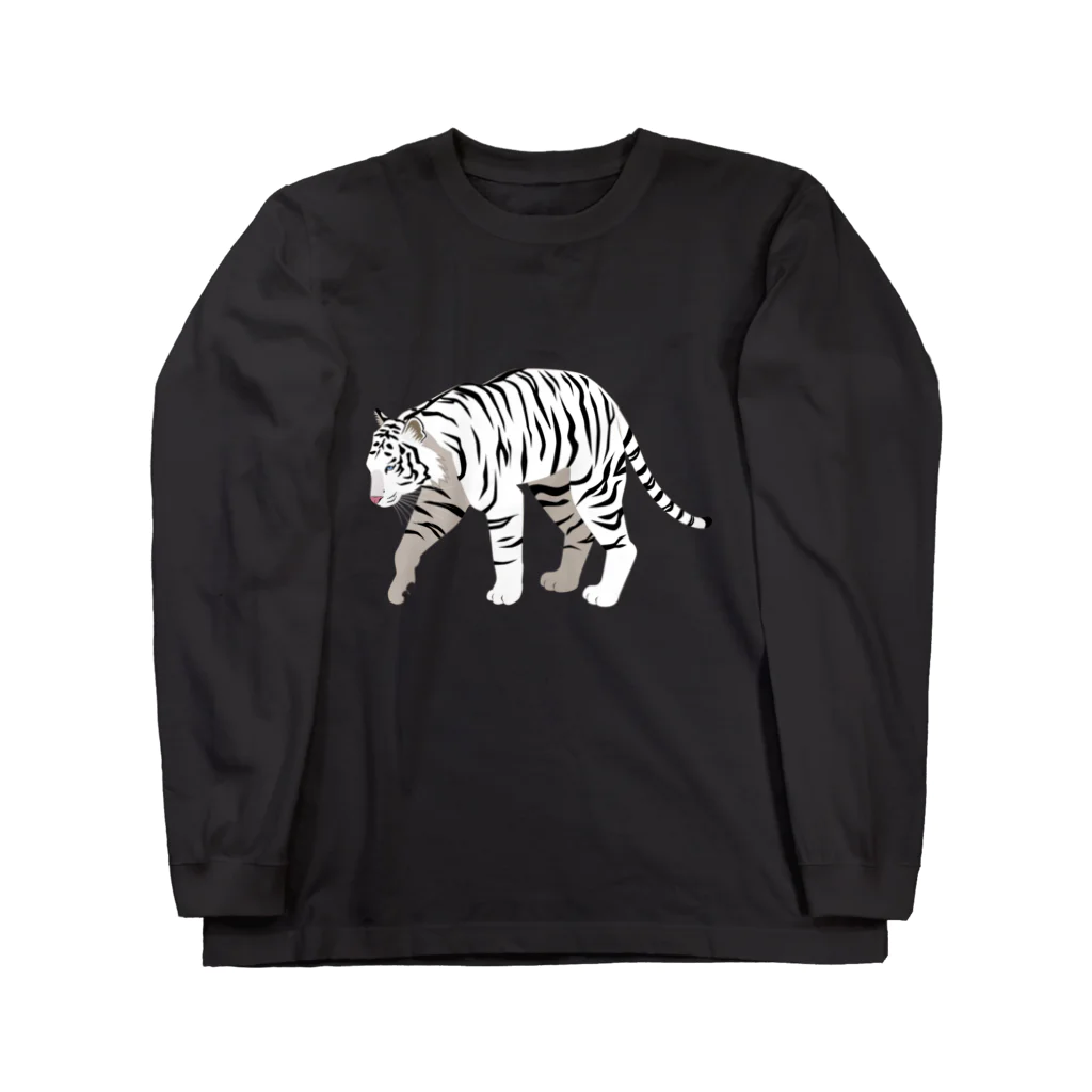 Baby TigerのBig Tiger2(white) Long Sleeve T-Shirt