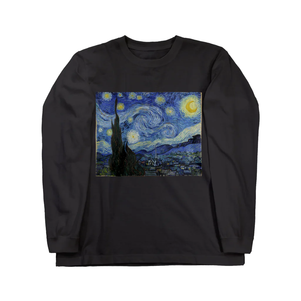 artgalleryのThe Starry Night ロングスリーブTシャツ