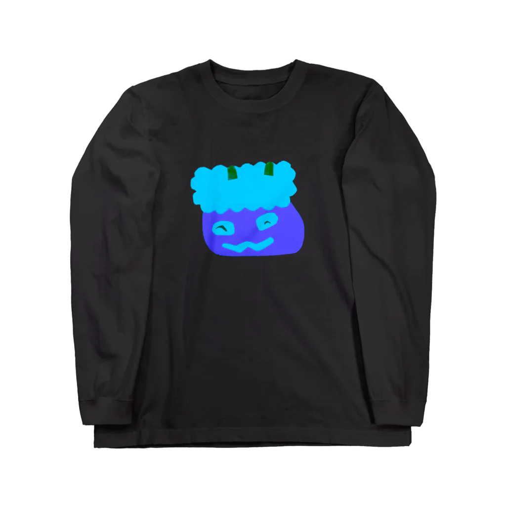 ちびもりのオニタロウ(BLUE) Long Sleeve T-Shirt