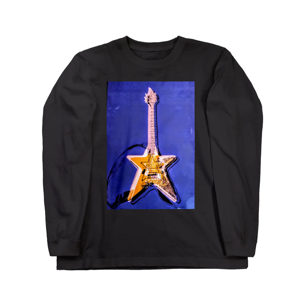 Rock★Star Guitar School 公式Goodsのアンディ・星ギター・ウォーホール ロングスリーブTシャツ