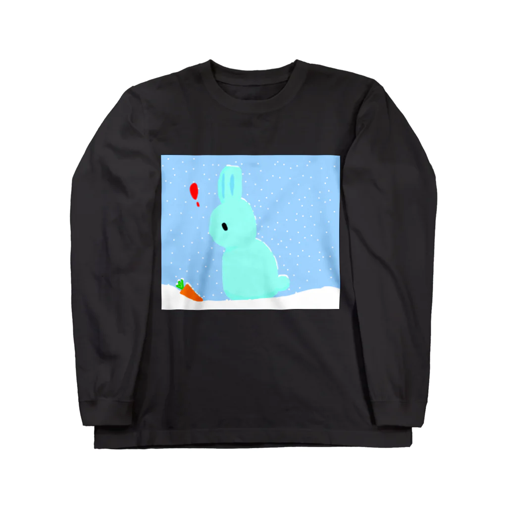 うさぎショップ！！の雪うさぎ Long Sleeve T-Shirt