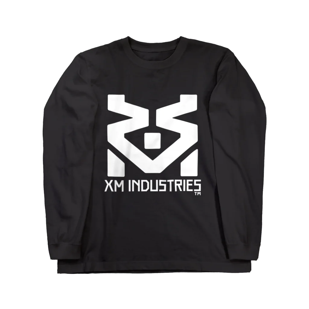 ◤◢◤XM工業◢◤◢のＸＭ工業ロゴ_W ロングスリーブTシャツ