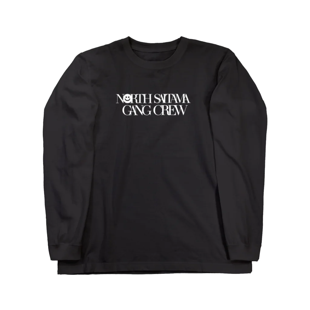 NORTH SAITAMA GANG CREWのNSGC smile logo long sleeve T-shirt (white logo) Long Sleeve T-Shirt