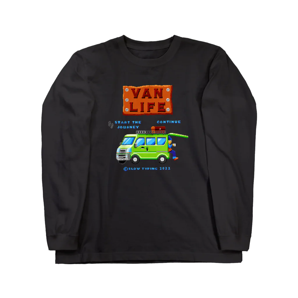 スロータイプ書店 Slowtype BooksのVAN LIFE バンライフ 257 ロングスリーブTシャツ