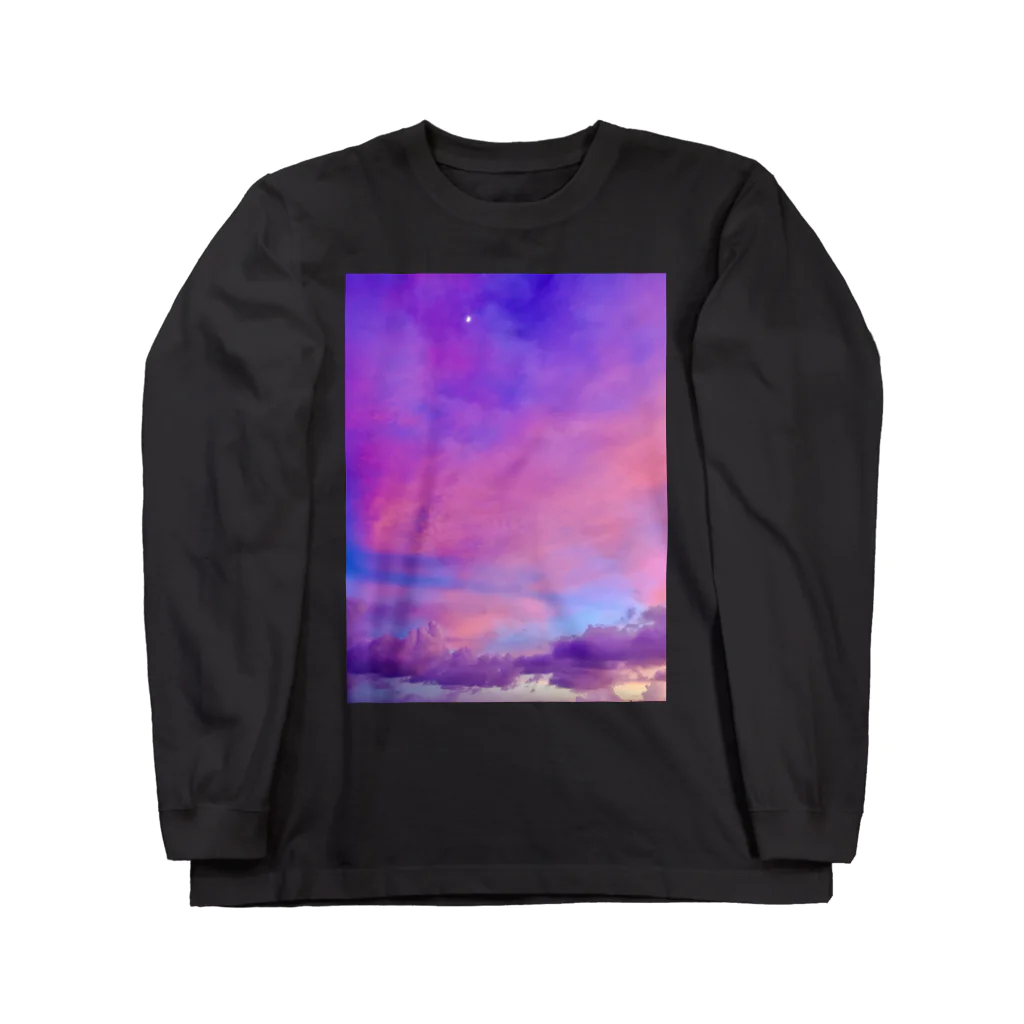 mizuphoto galleryのFuse with the sky ロングスリーブTシャツ