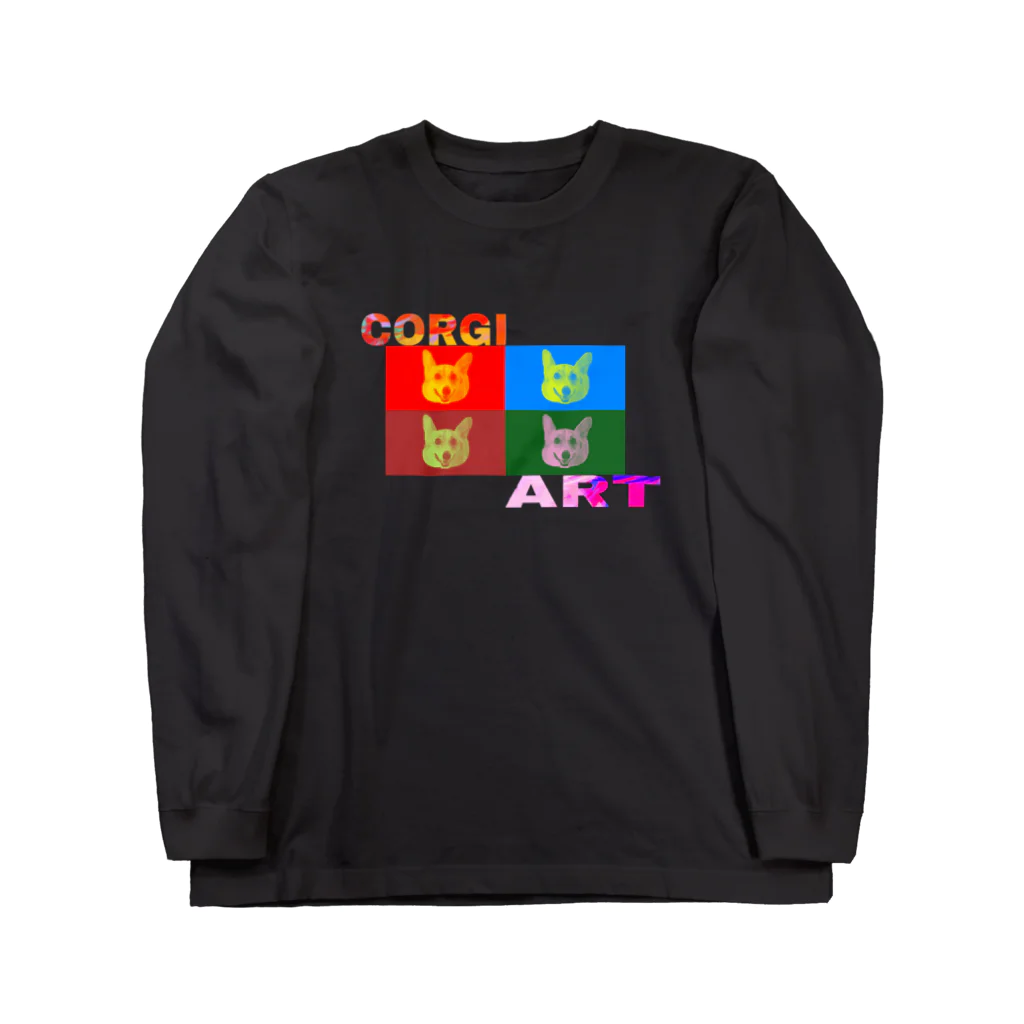 ichiyac designのコーギーアート Long Sleeve T-Shirt