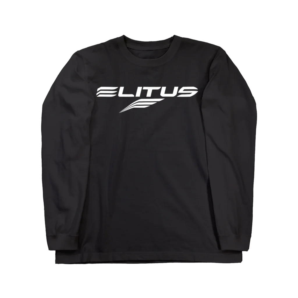 エリータスバスケットボールのElitus Logo-White Long Sleeve T-Shirt
