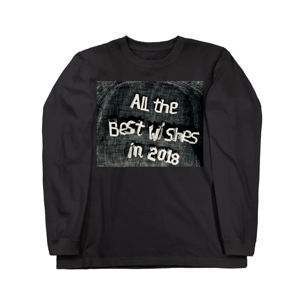 Les survenirs chaisnamiquesのAll the best wishes in 2018. Alternative ver. ロングスリーブTシャツ