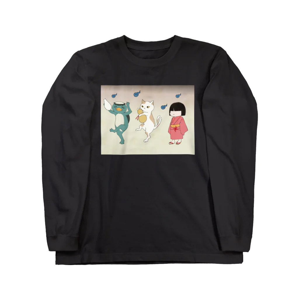 いろはにゃんこ堂の百鬼夜行 Long Sleeve T-Shirt