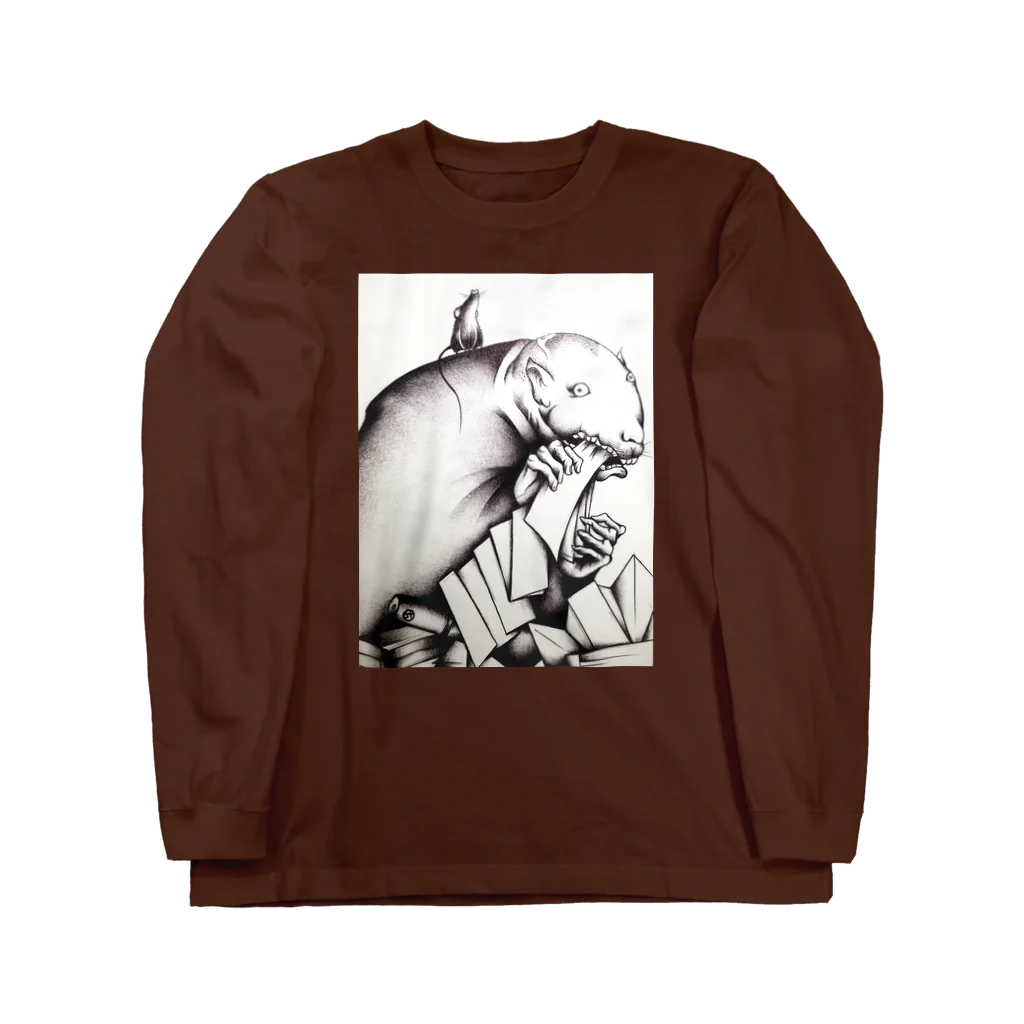 MAYUGENEKOpresentsの鉄鼠 Long Sleeve T-Shirt