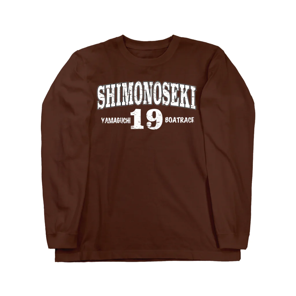 SiXSTORY【ボートレース.競艇グッズ】のSHIMONOSEKIネームグッズ（競艇.ボートレース） ロングスリーブTシャツ