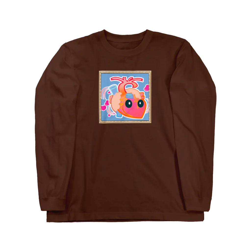 MedicalKUNの心臓くん★解剖シリーズ★ほっこり Long Sleeve T-Shirt