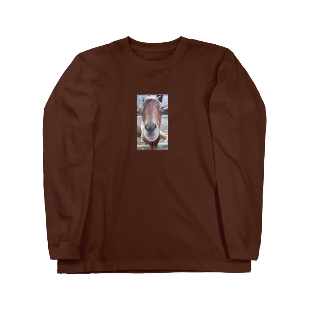 ホウ・ケイコのアンテナびんびんのヤギ Long Sleeve T-Shirt