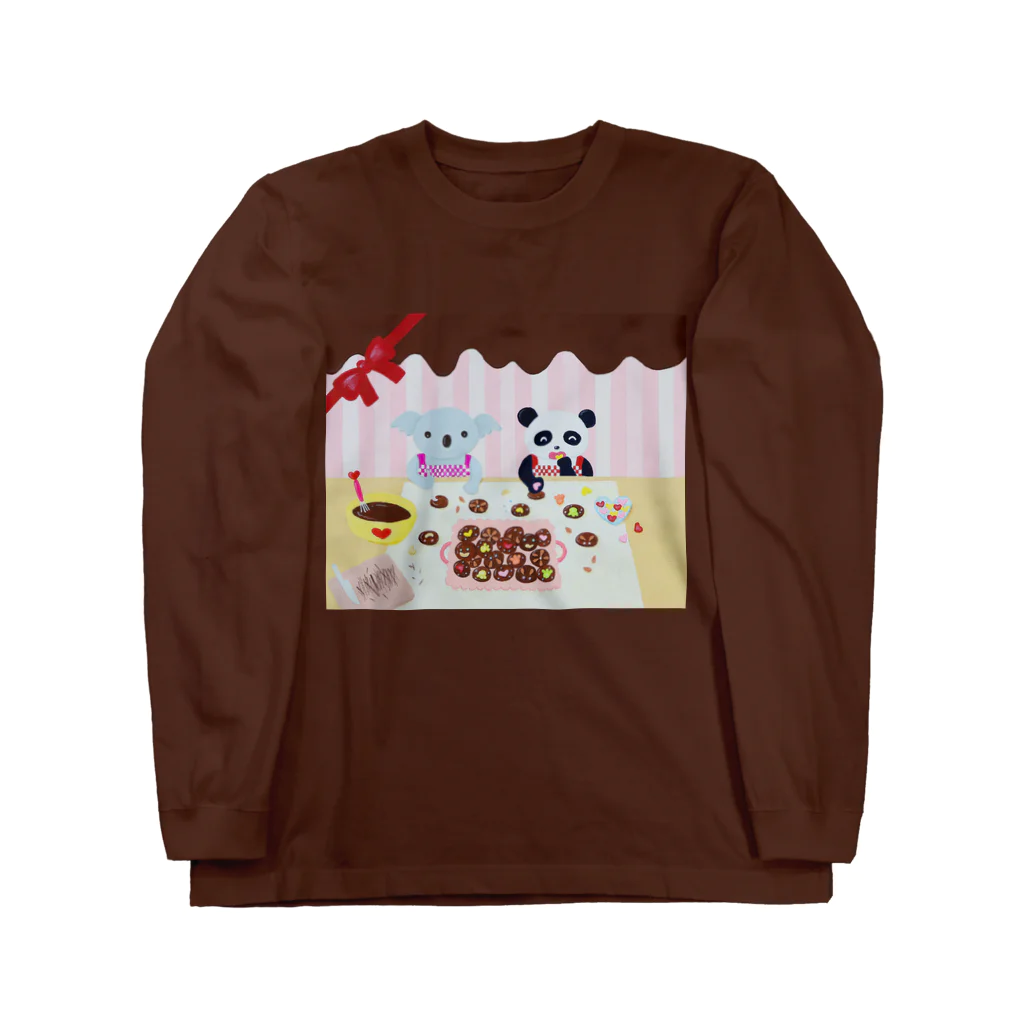 RAAKOのコアラとパンダ Long Sleeve T-Shirt