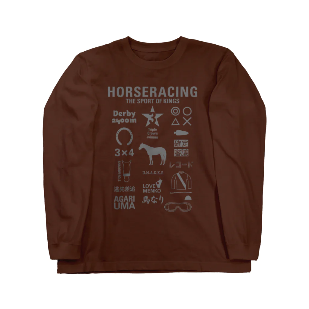 KAWAGOE GRAPHICSのHORSERACING GRAPHICS Long Sleeve T-Shirt