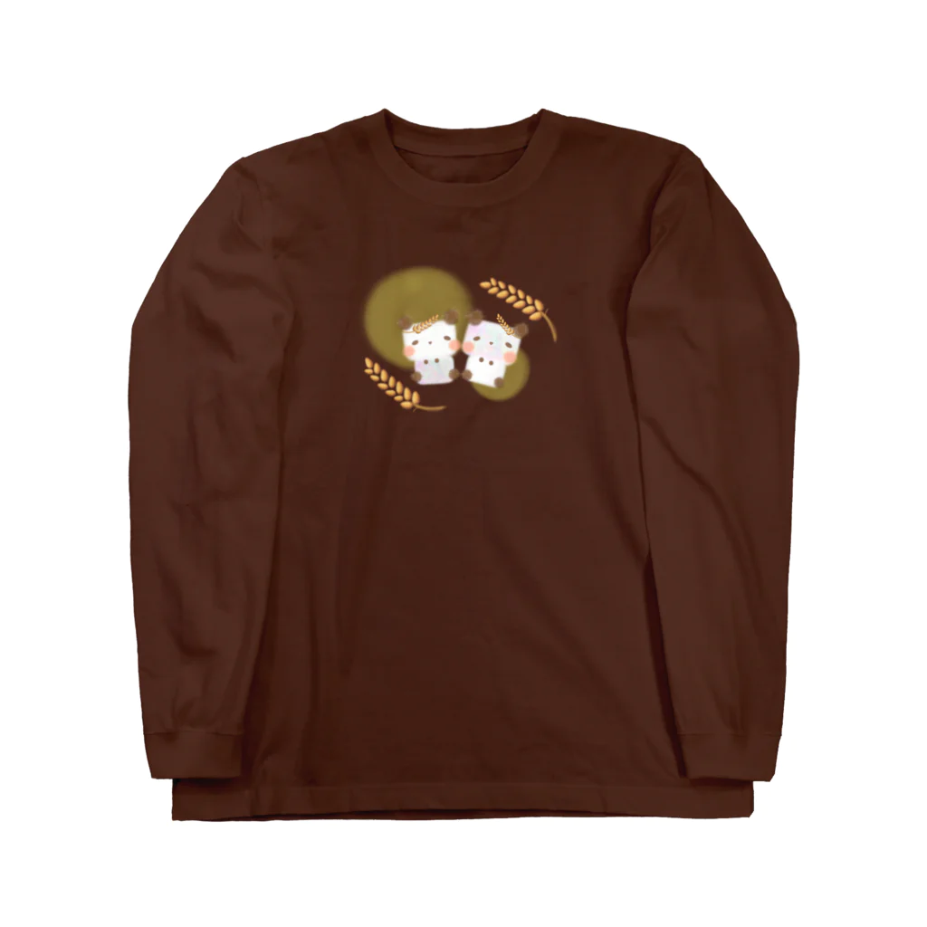 ぱすてらむぎこの麦パンダ Long Sleeve T-Shirt