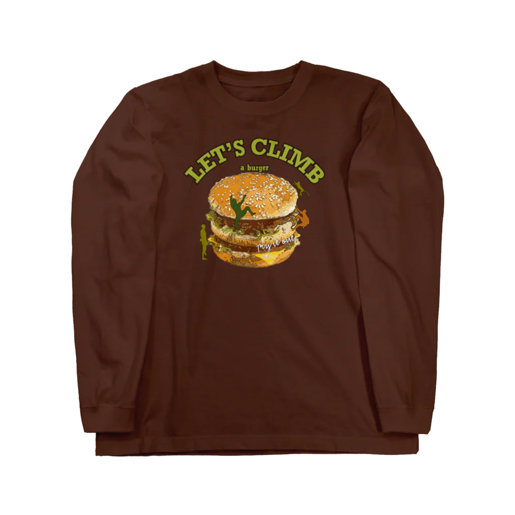 HIGEQLOのClimbing burger ロングスリーブTシャツ