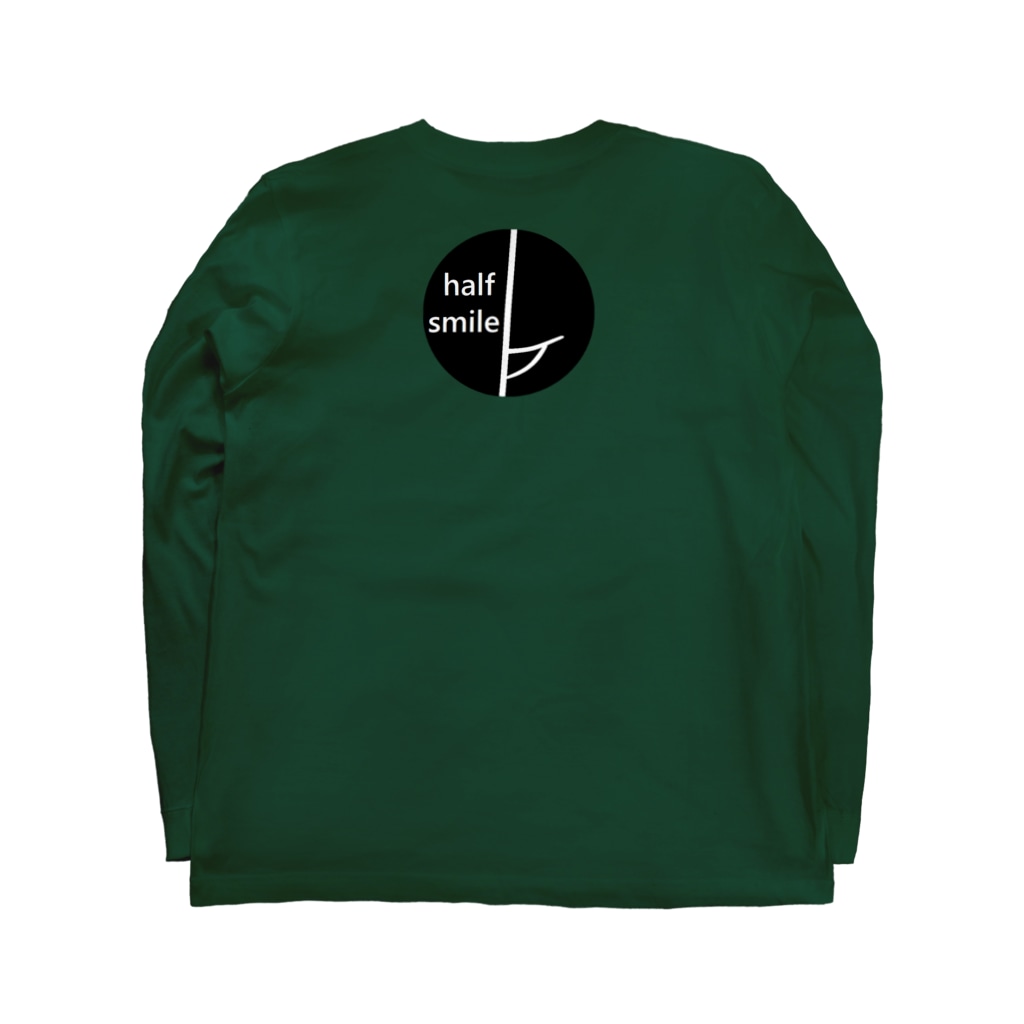 いっぷく処 てんてんのhalf smile Long Sleeve T-Shirt :back