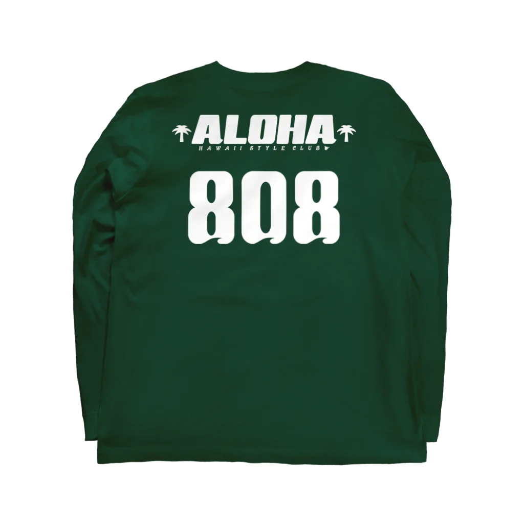 ハワイスタイルクラブの〔Back Print〕 Team ALOHA 808 ロングスリーブTシャツの裏面