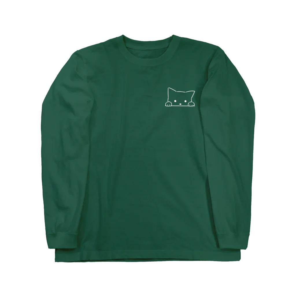 chinchillamaruのチラねこ／Color Long Sleeve T-Shirt