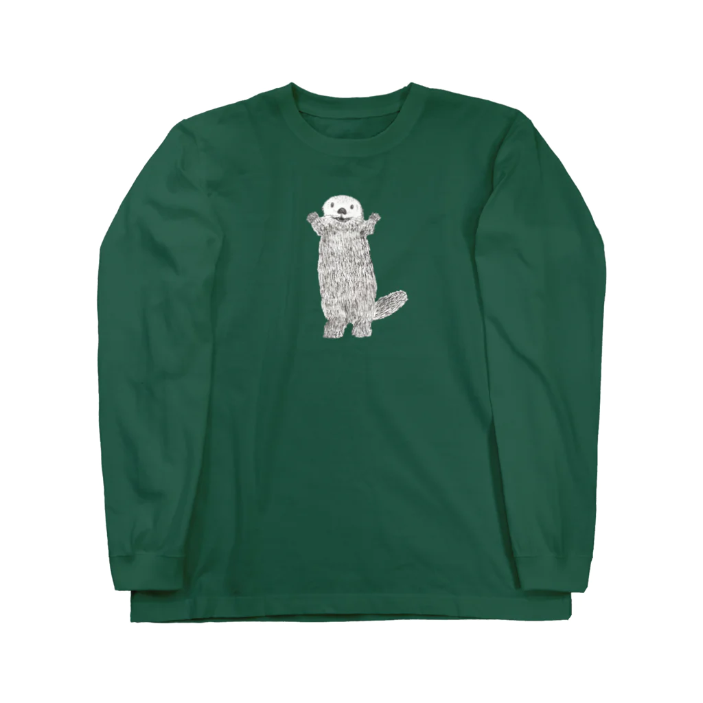 うみうそくん Olivineのお店のもっと！ラッコバンザイ！ Long Sleeve T-Shirt