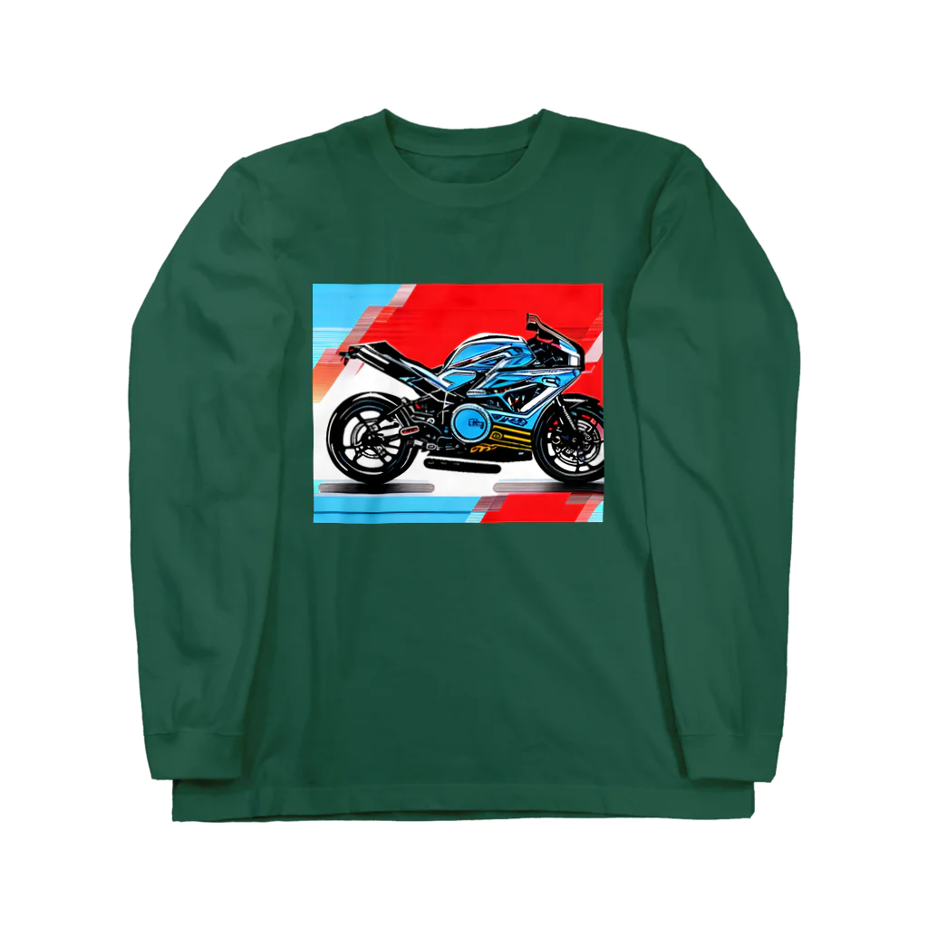 Moichi Designs Shop-2023のハイパーバイク ロングスリーブTシャツ